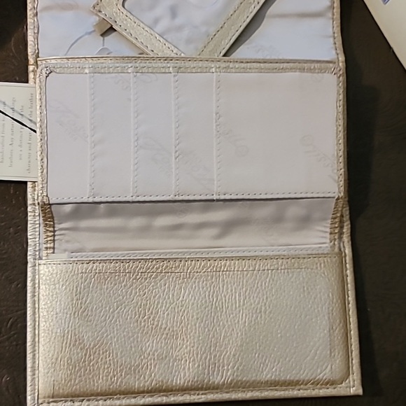 Fossil Vintage Pop Stitch Gold Clutch/Wallet NEW WITH TAGS - Picture 9 of 11